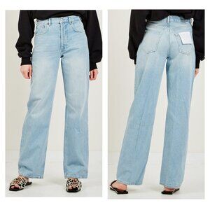 Boyish Jeans NWT Sz‎ 30 Ziggy Relaxed Straight Leg Jean Light Wash Button Fly